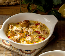 Филе красной рыбы с овощами