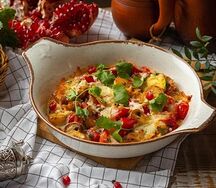 Овощи запеч под сырн корочкой