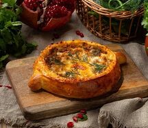 Хачапури из говядины и свинины
