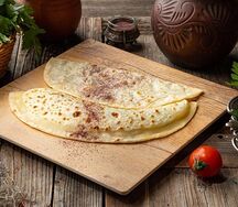 Кутаб с сыром и зеленью