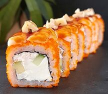 Ролл Kariforunia hitto снежный краб, креветки
