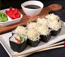 Ролл Цезарь с копченой курицей