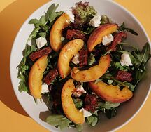Peach summer salad
