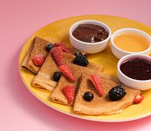 Classic pancakes breakfast