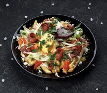 Роял фри с охотничьими колбасками