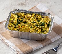 Жареный булгур с курицей
