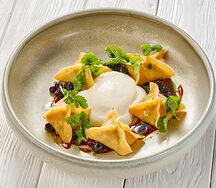 Равиоли с томленным ягненком