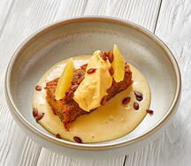 Морковный торт с апельсиновым курдом