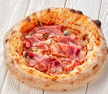 С ветчиной и грибами