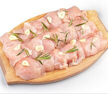 Шашлык из куриного филе маринованный