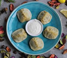 Манты с говяжьим мясом