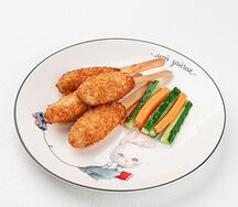 Наггетсы на палочке с овощами