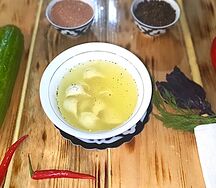 Пельмени с говядиной в бульоне