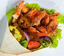 Донер в лаваше Чили с курицей