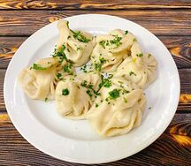 Хинкали с грибами