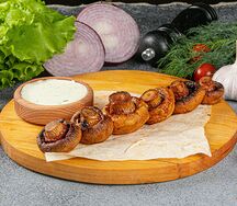 Шампиньоны на мангале
