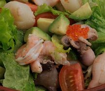 Салат с морепродуктами