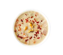 Американский клэм-чаудер с мидиями, беконом