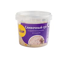 Сливочный суп с шампиньонами и сыром охлажденный