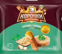 Сухарики 3 Корочки с холодцом и хреном
