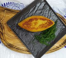 Зраза картофельная с грибами жареная