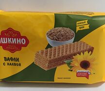 Вафли с халвой
