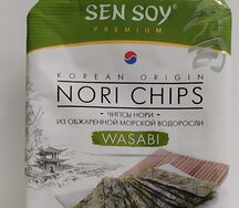 Чипсы Нори Wasabi из морской капусты Сэн Сой