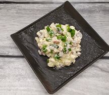 Фасоль с крабовыми палочками