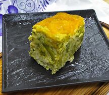 Запеканка из цветной капусты и брокколи и сыром