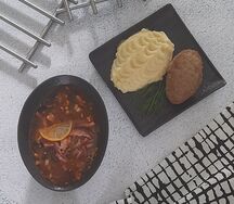 Солянка классическая, Котлета по-домашнему жареная, картофельное пюре