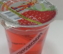 Желе ароматизированное со вкусом клубники