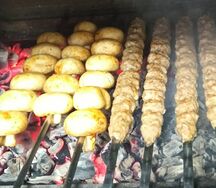 Шашлык из шампиньонов
