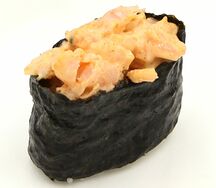 Острые суши с креветкой