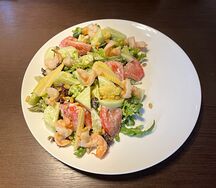 Салат с креветками
