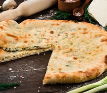 Пирог с зеленью и осетинским сыром