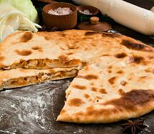 Пирог с капустой и грибами