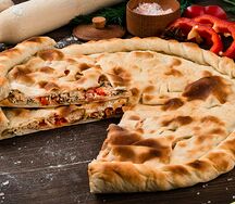 Пирог с курицей и болгарским перцем