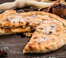 Пирог с бананом и шоколадом