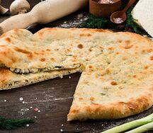 Пирог с сыром и кинзой