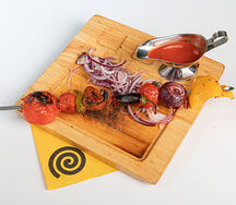 Овощной шашлык