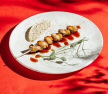 Шашлычок из мидий в соусе терияки