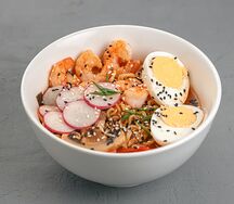 Рамен с креветками