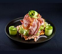 Бельгийская вафля с беконом