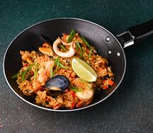 Жаркое с рисом и морепродуктами