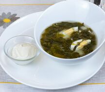 Щавелевый суп с курицей