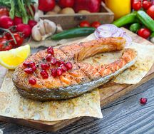 Стейк лосося 