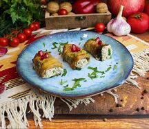 Баклажаны с ореховой пастой