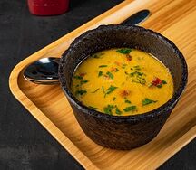 Уха сливочная с форелью