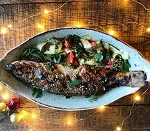 Сибас на углях