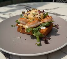Бриошь с креветками
